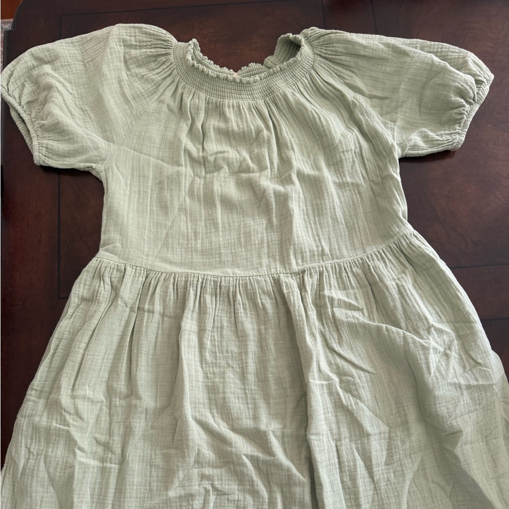 Universal Thread Light Sage Green Cotton Gauze Dress